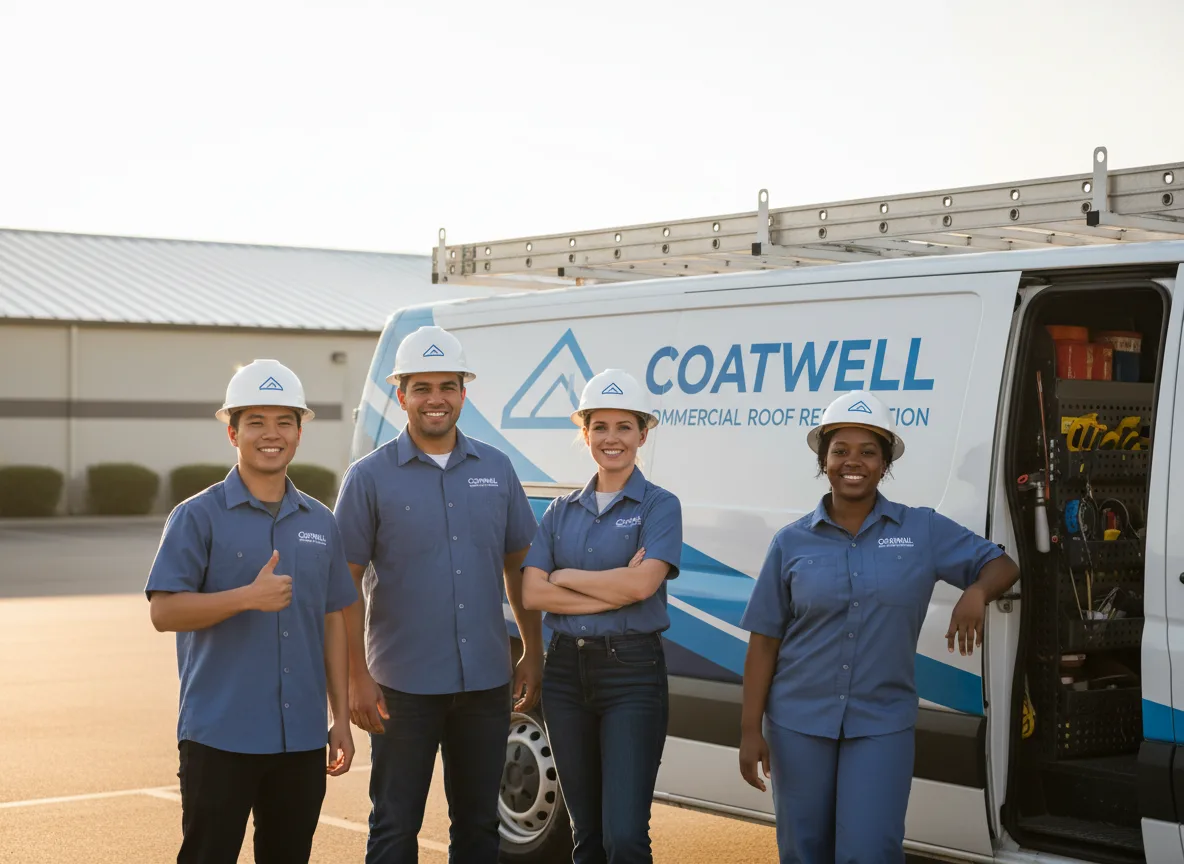 Commercial roof coating company in De Leon, TX